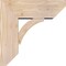 Ekena Millwork Thorton Slat Smooth Bracket w/ Offset Brace, Douglas Fir, 7 1/2"W x 20"D x 20"H BKT0806X20X20THR06SDF - alternate 4